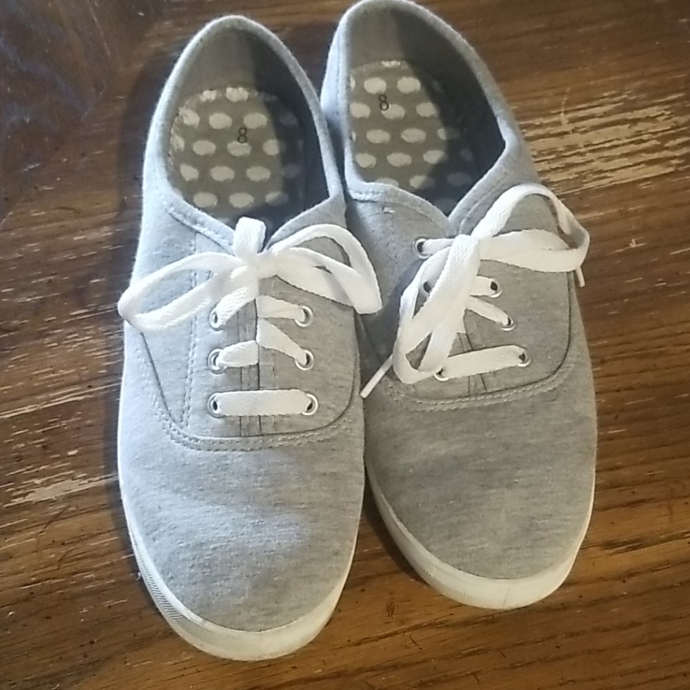 Time and tru size 8 loafers grey shoes